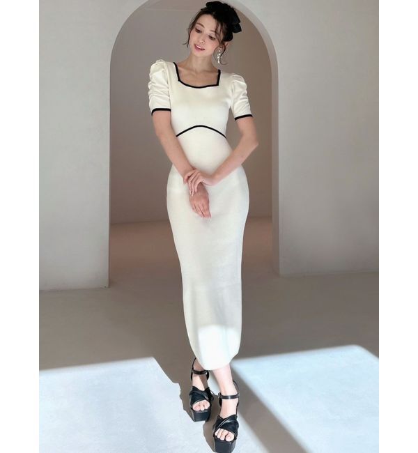 RESEXXY「バイカラータイトワンピース」|ワンピース|