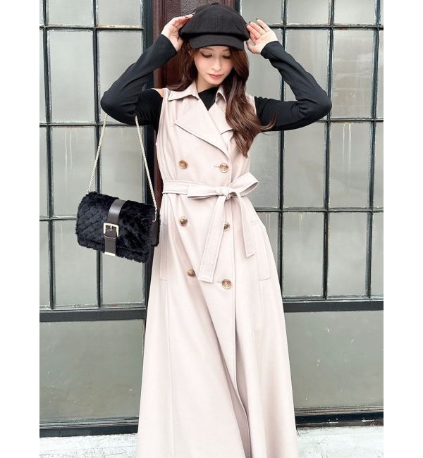 RESEXXY「2WAY セパレートフレアトレンチコート」|トレンチコート|ベージュ