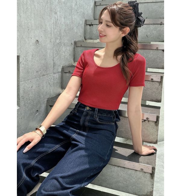 RESEXXY「UネックTシャツ」|Tシャツ・カットソー|