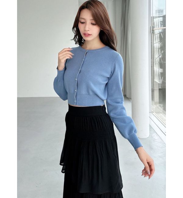 RESEXXY「クルーネックニットカーデ」|カーディガン|