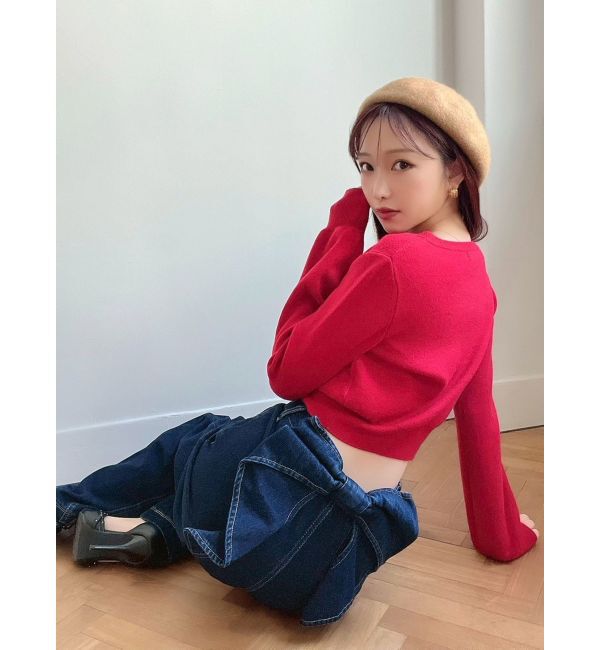 RESEXXY「クルーネックニットカーデ」|カーディガン|