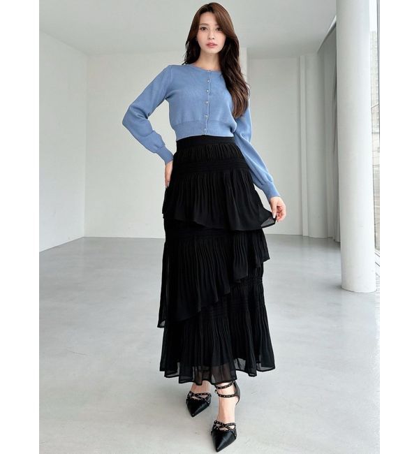 RESEXXY「クルーネックニットカーデ」|カーディガン|