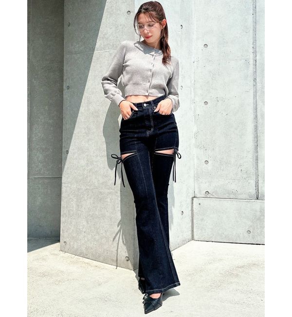 RESEXXY「クルーネックニットカーデ」|カーディガン|