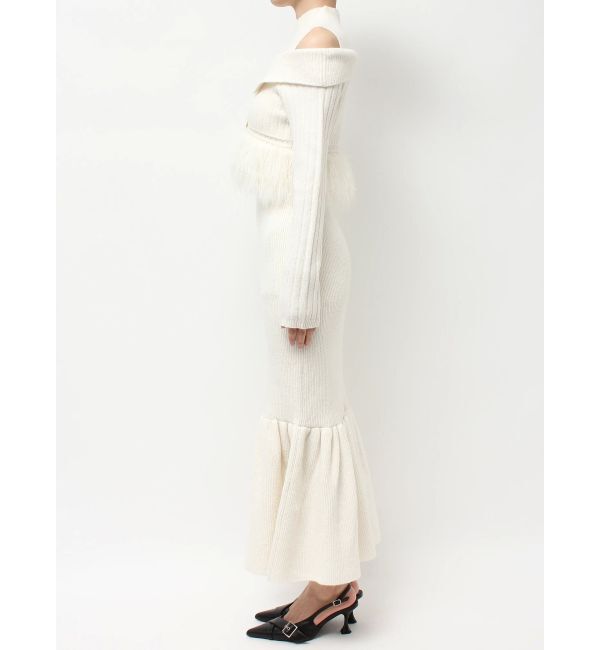 RESEXXY「フェザーヘムレイヤードニットワンピース」|ワンピース|