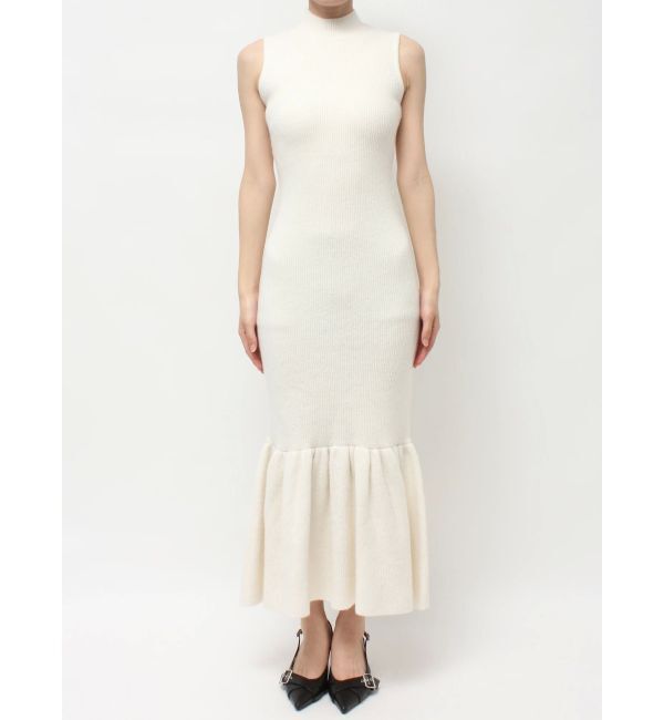 RESEXXY「フェザーヘムレイヤードニットワンピース」|ワンピース|