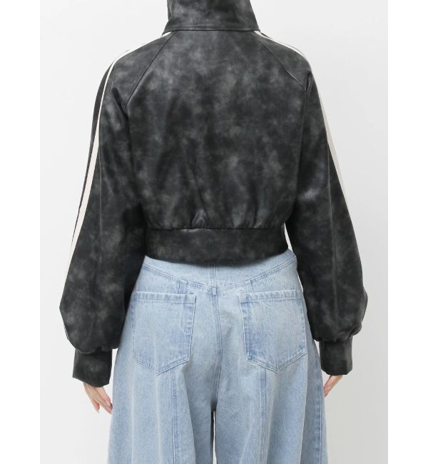 dazzlin「フェイクレザートラックブルゾン」|ブルゾン・スタジャン|