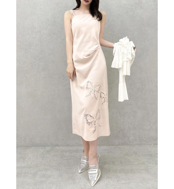 dazzlin「レースリボンサテンキャミワンピース」|ワンピース|