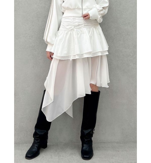 dazzlin「2ピースティアードミニスカート」|スカート|