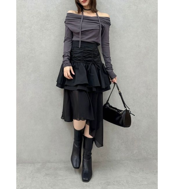 dazzlin「2ピースティアードミニスカート」|スカート|