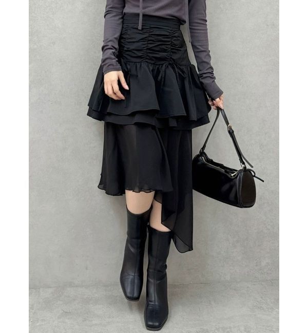 dazzlin「2ピースティアードミニスカート」|スカート|