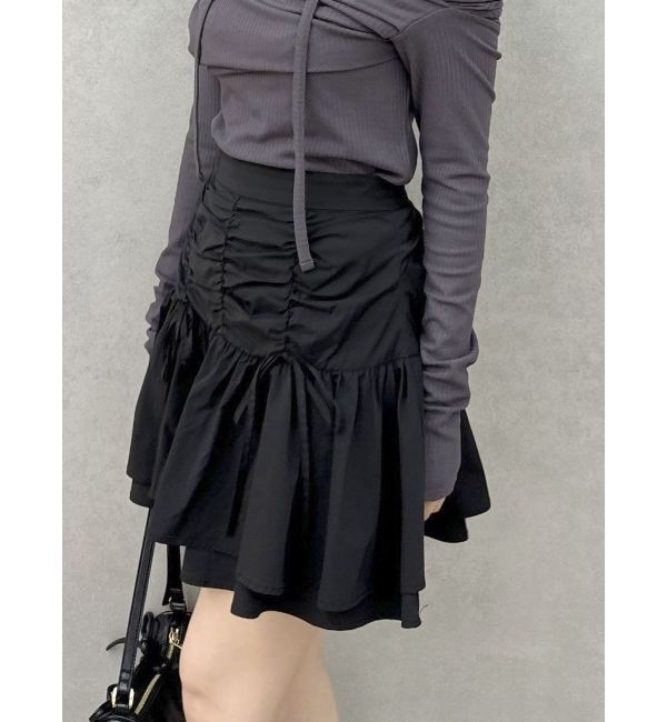 dazzlin「2ピースティアードミニスカート」|スカート|