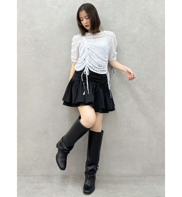 dazzlin「2ピースティアードミニスカート」|スカート|