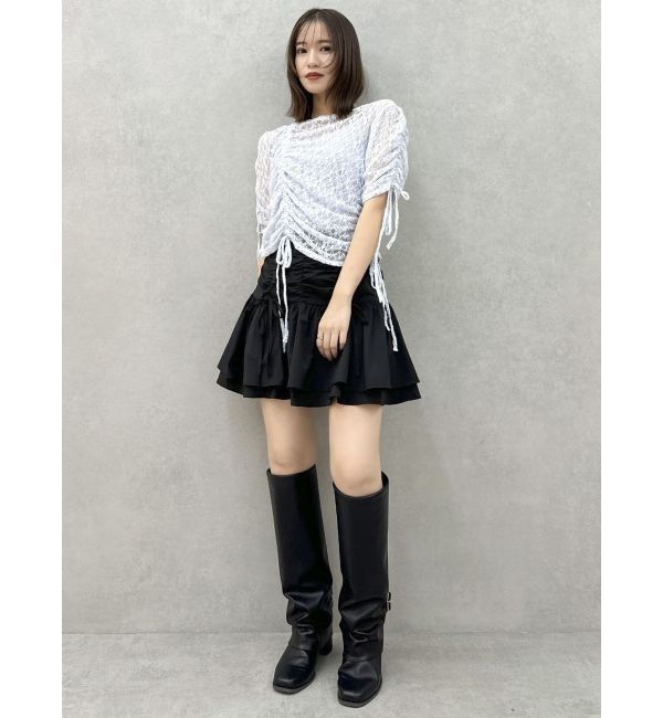 dazzlin「2ピースティアードミニスカート」|スカート|