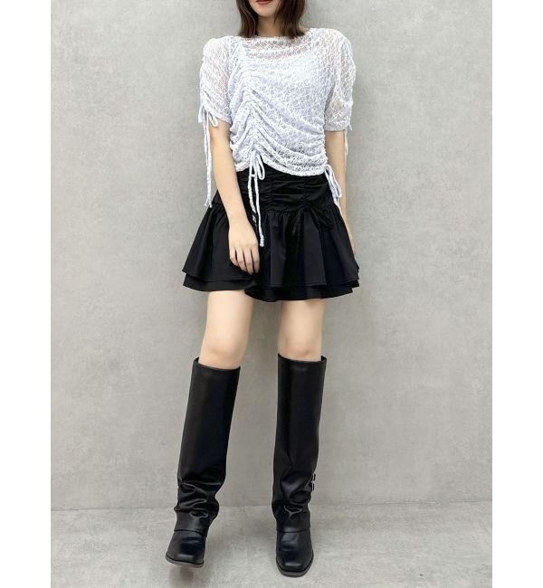 dazzlin「2ピースティアードミニスカート」|スカート|