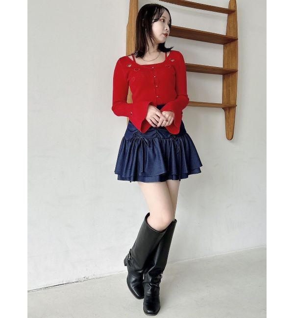 dazzlin「2ピースティアードミニスカート」|スカート|