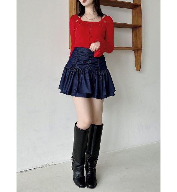 dazzlin「2ピースティアードミニスカート」|スカート|
