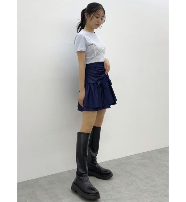 dazzlin「2ピースティアードミニスカート」|スカート|