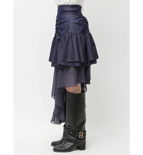 dazzlin「2ピースティアードミニスカート」|スカート|