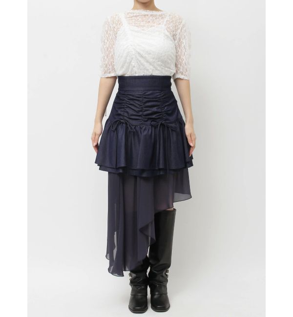 dazzlin「2ピースティアードミニスカート」|スカート|