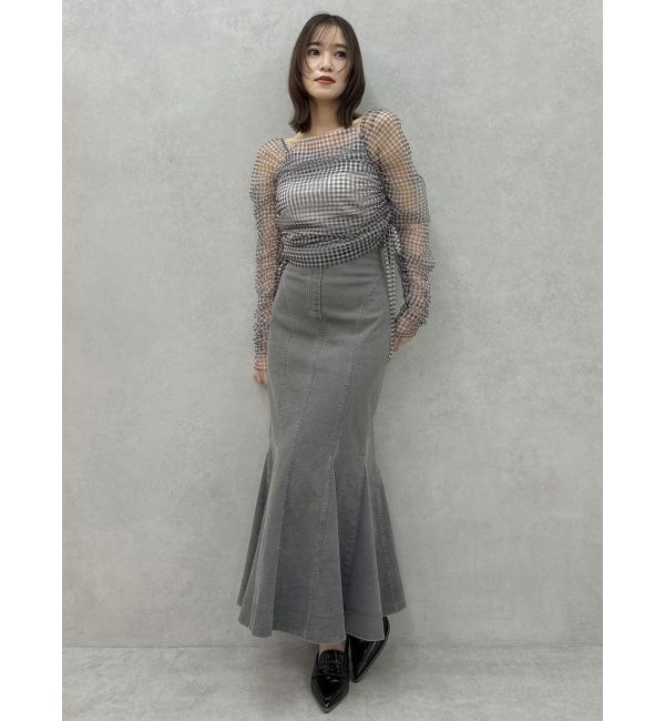 dazzlin「ワンショルギャザーシアートップス」|Tシャツ・カットソー|