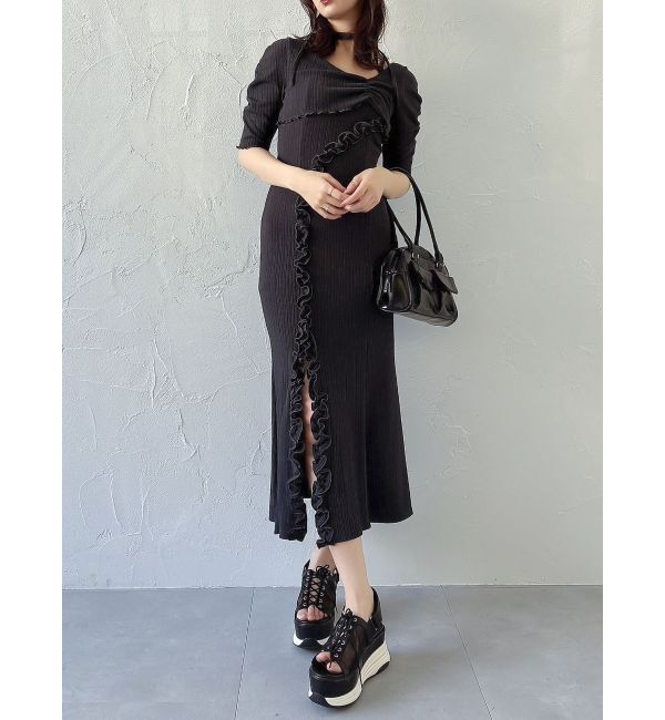 dazzlin「アシメレイヤードカットワンピース」|ワンピース|
