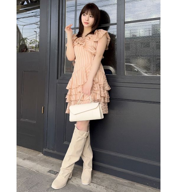 dazzlin「バリエフルイドミニワンピース」|ワンピース|