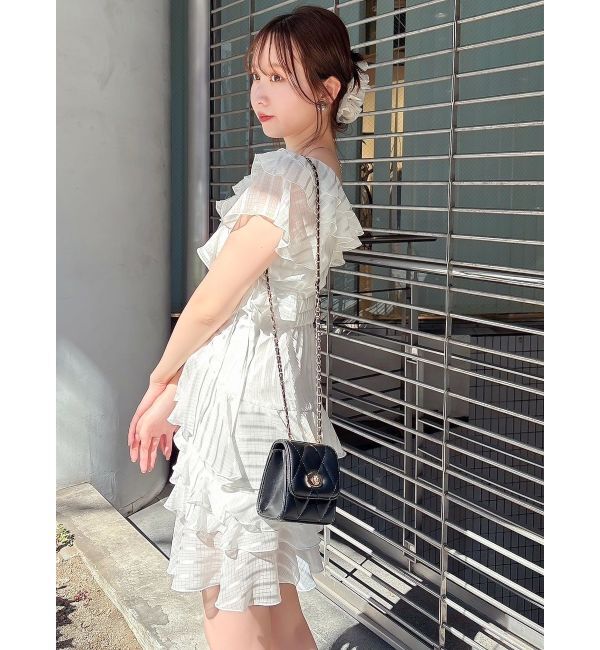 dazzlin「バリエフルイドミニワンピース」|ワンピース|