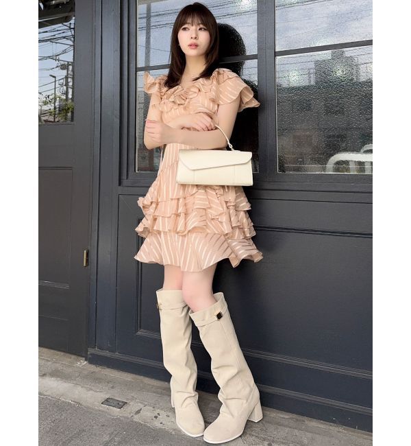 dazzlin「バリエフルイドミニワンピース」|ワンピース|