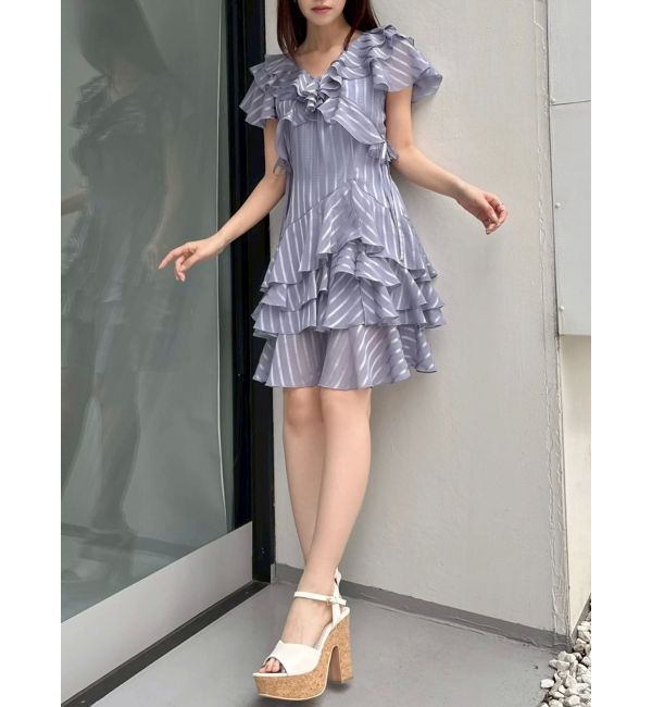 dazzlin「バリエフルイドミニワンピース」|ワンピース|