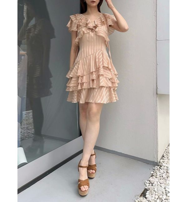 dazzlin「バリエフルイドミニワンピース」|ワンピース|