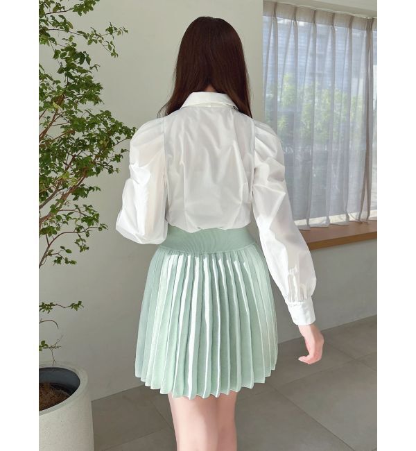 dazzlin「ニットプリーツミニスカート」|スカート|