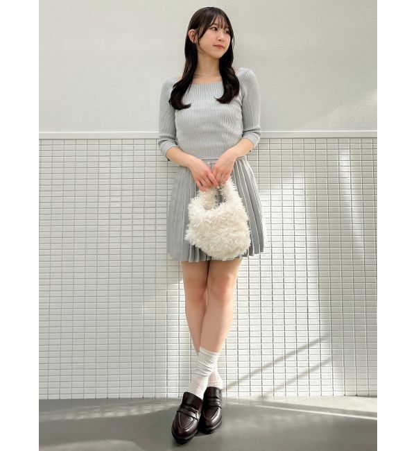 dazzlin「ニットプリーツミニスカート」|スカート|