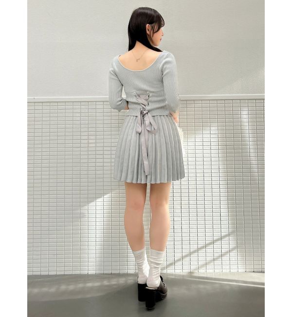dazzlin「ニットプリーツミニスカート」|スカート|
