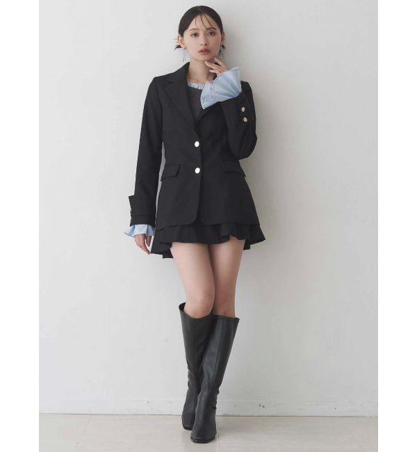 MERCURYDUO「バックZIPミニマーメイドミニスカパン」|スカート|