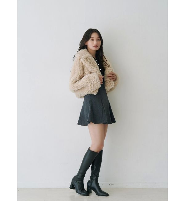 MERCURYDUO「バックZIPミニマーメイドミニスカパン」|スカート|