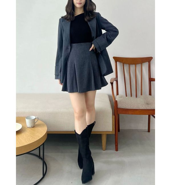 MERCURYDUO「バックZIPミニマーメイドミニスカパン」|スカート|