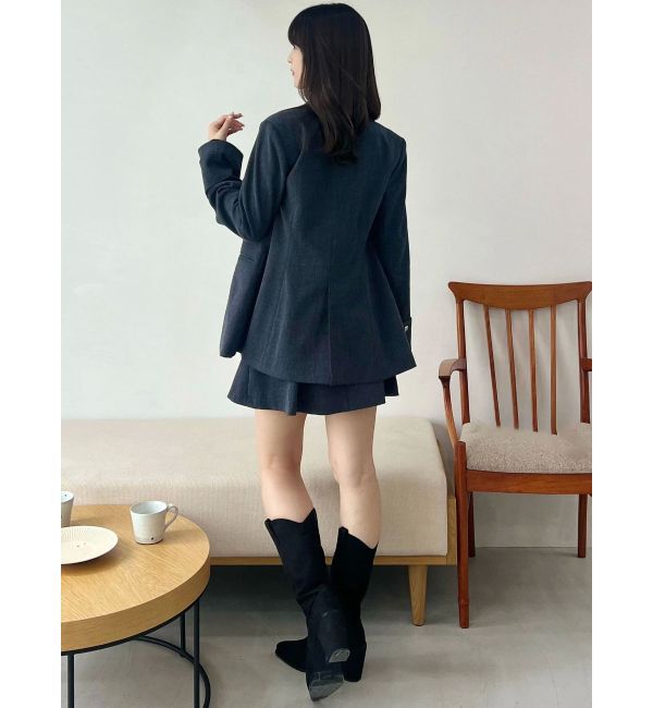 MERCURYDUO「バックZIPミニマーメイドミニスカパン」|スカート|