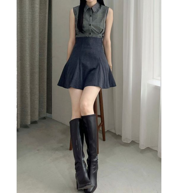 MERCURYDUO「バックZIPミニマーメイドミニスカパン」|スカート|