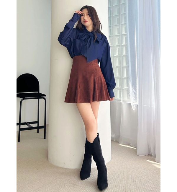 MERCURYDUO「バックZIPミニマーメイドミニスカパン」|スカート|