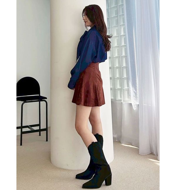 MERCURYDUO「バックZIPミニマーメイドミニスカパン」|スカート|