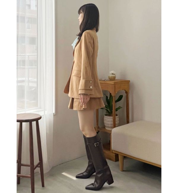 MERCURYDUO「バックZIPミニマーメイドミニスカパン」|スカート|