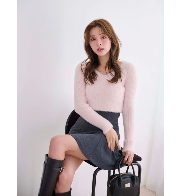 MERCURYDUO「バックZIPミニマーメイドミニスカパン」|スカート|