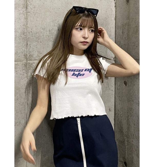 MURUA「メロートリムTシャツ」|Tシャツ・カットソー|