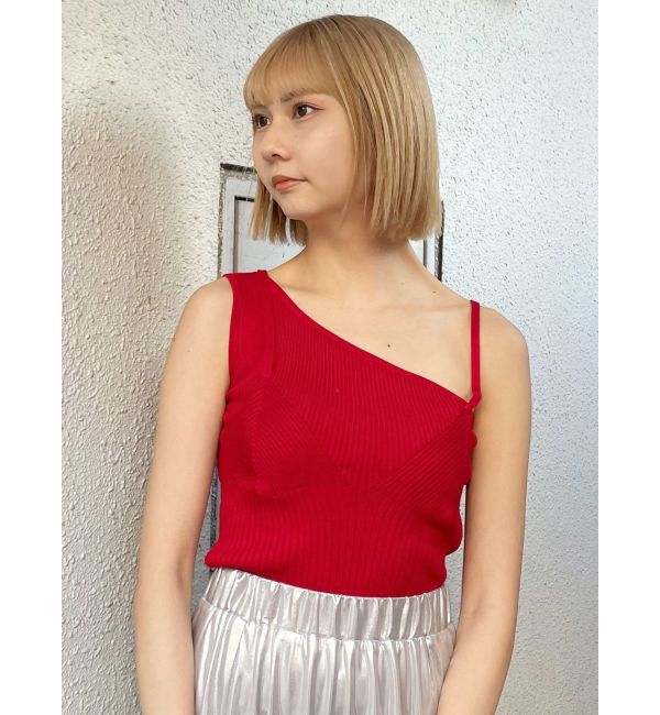 MURUA「アシメショルダーオープンニット」|ニット・セーター|