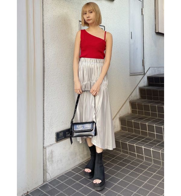 MURUA「アシメショルダーオープンニット」|ニット・セーター|