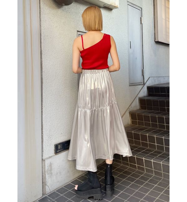 MURUA「アシメショルダーオープンニット」|ニット・セーター|