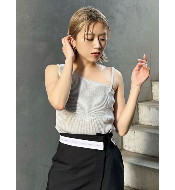 MURUA「アシメショルダーオープンニット」|ニット・セーター|