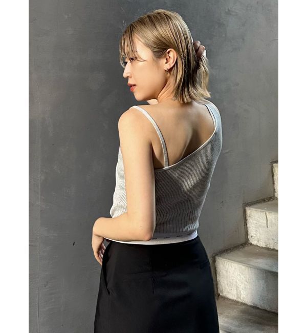 MURUA「アシメショルダーオープンニット」|ニット・セーター|