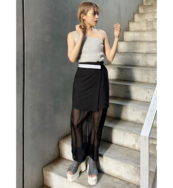 MURUA「アシメショルダーオープンニット」|ニット・セーター|