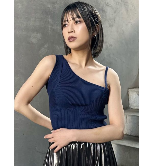 MURUA「アシメショルダーオープンニット」|ニット・セーター|